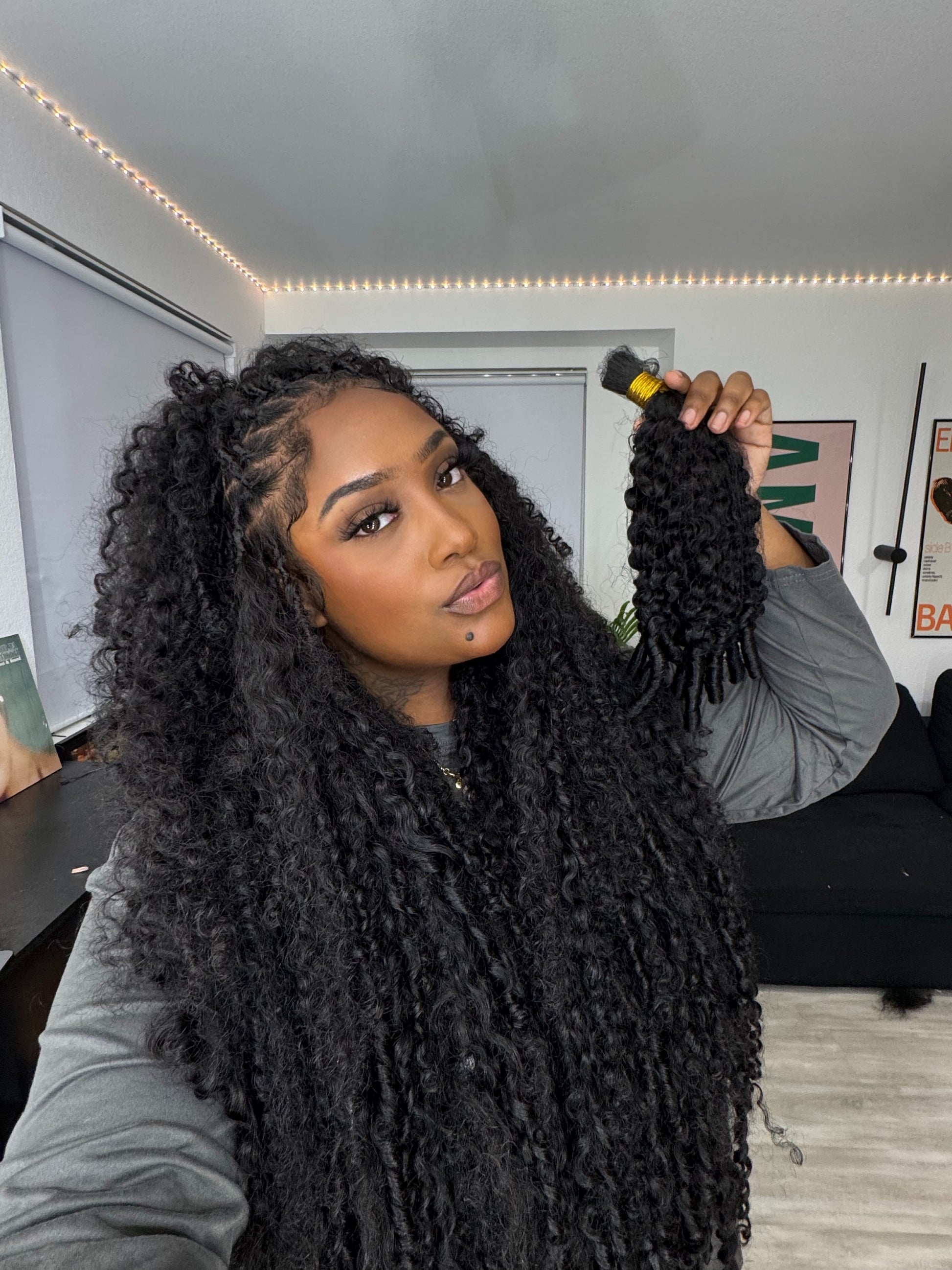 Deep Curly Bulk/Crochet Hair