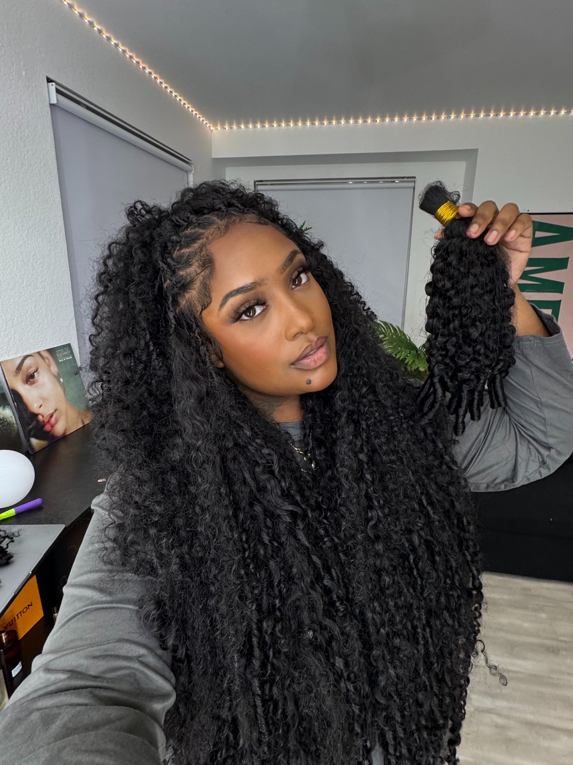 Deep Curly Bulk/Crochet Hair