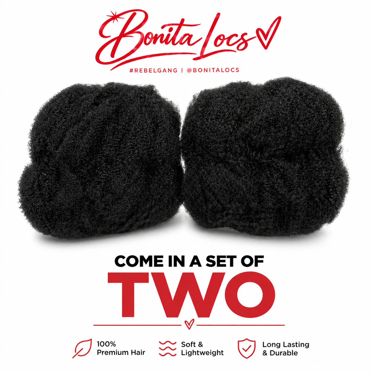 Kinky Bulk Wrapping Hair (Set of 2)