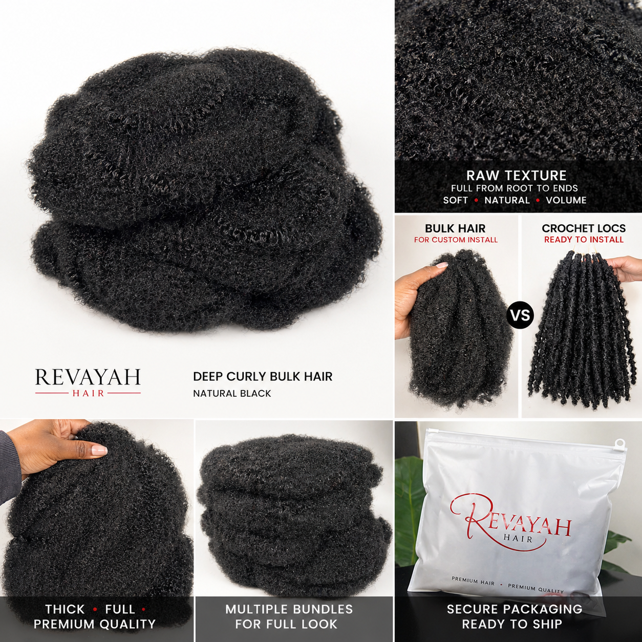 Kinky Bulk Wrapping Hair (Set of 2)