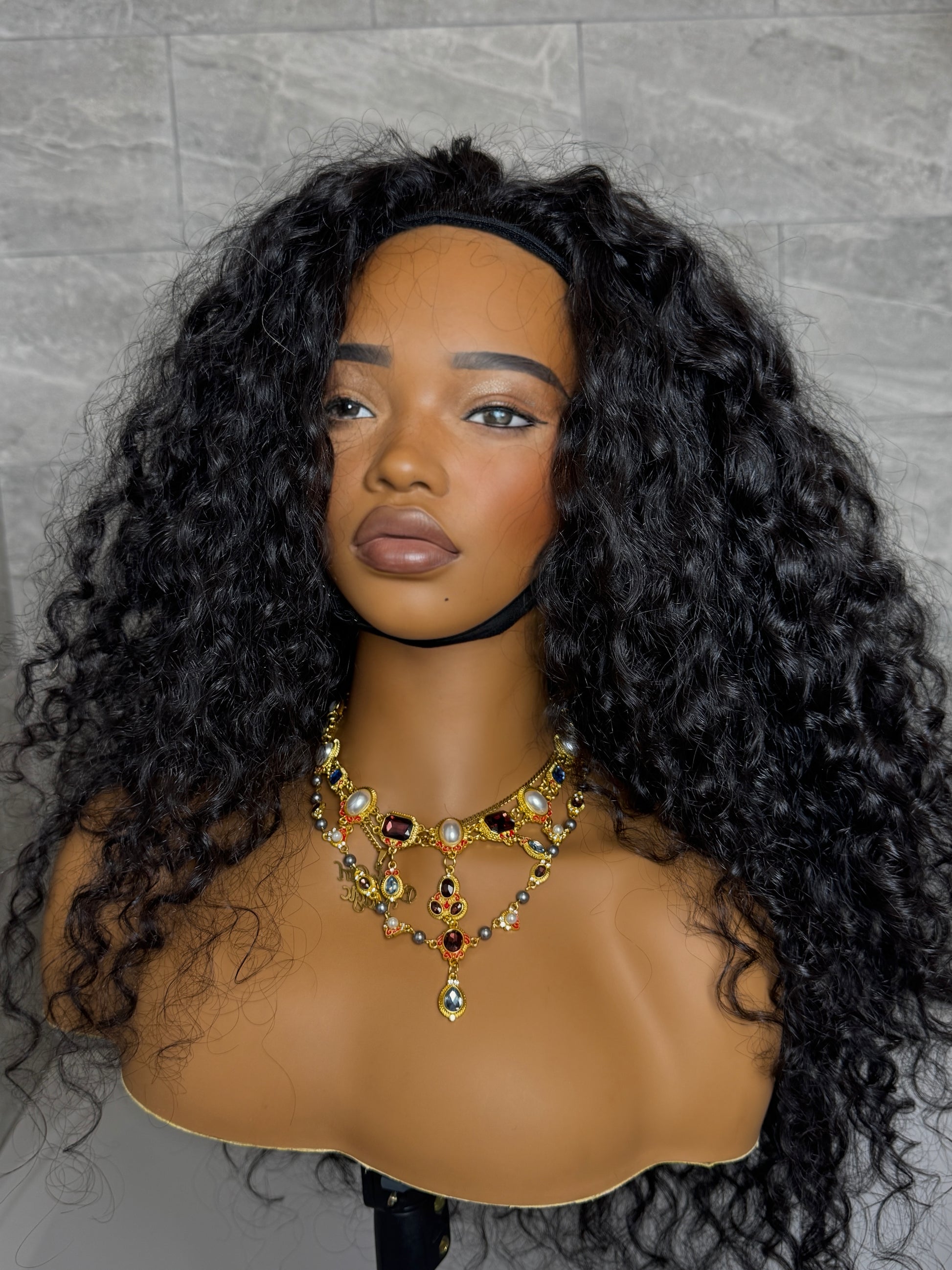 Raw Indian "Loose Curly" HALF Wig