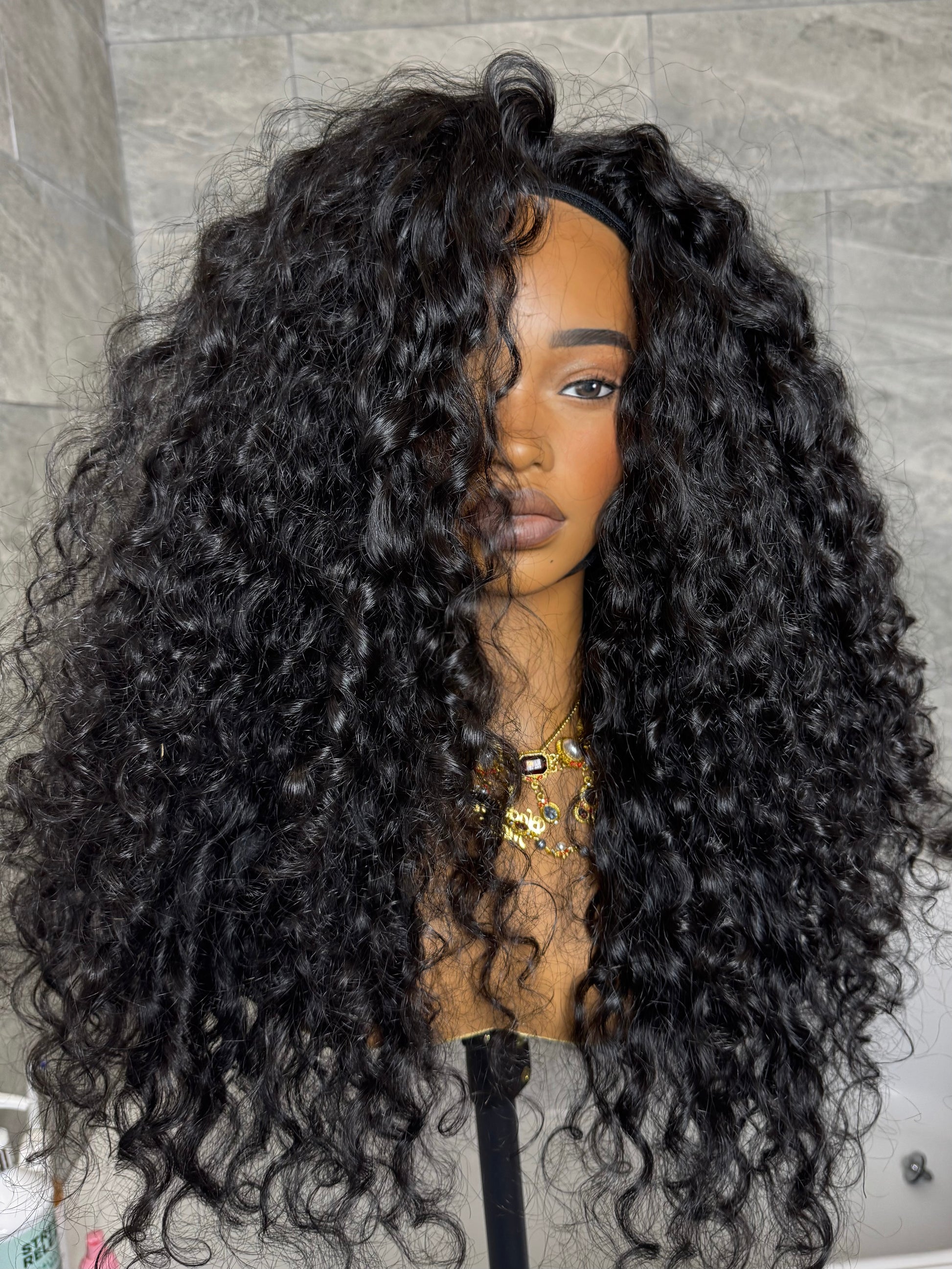 Raw Indian "Loose Curly" HALF Wig