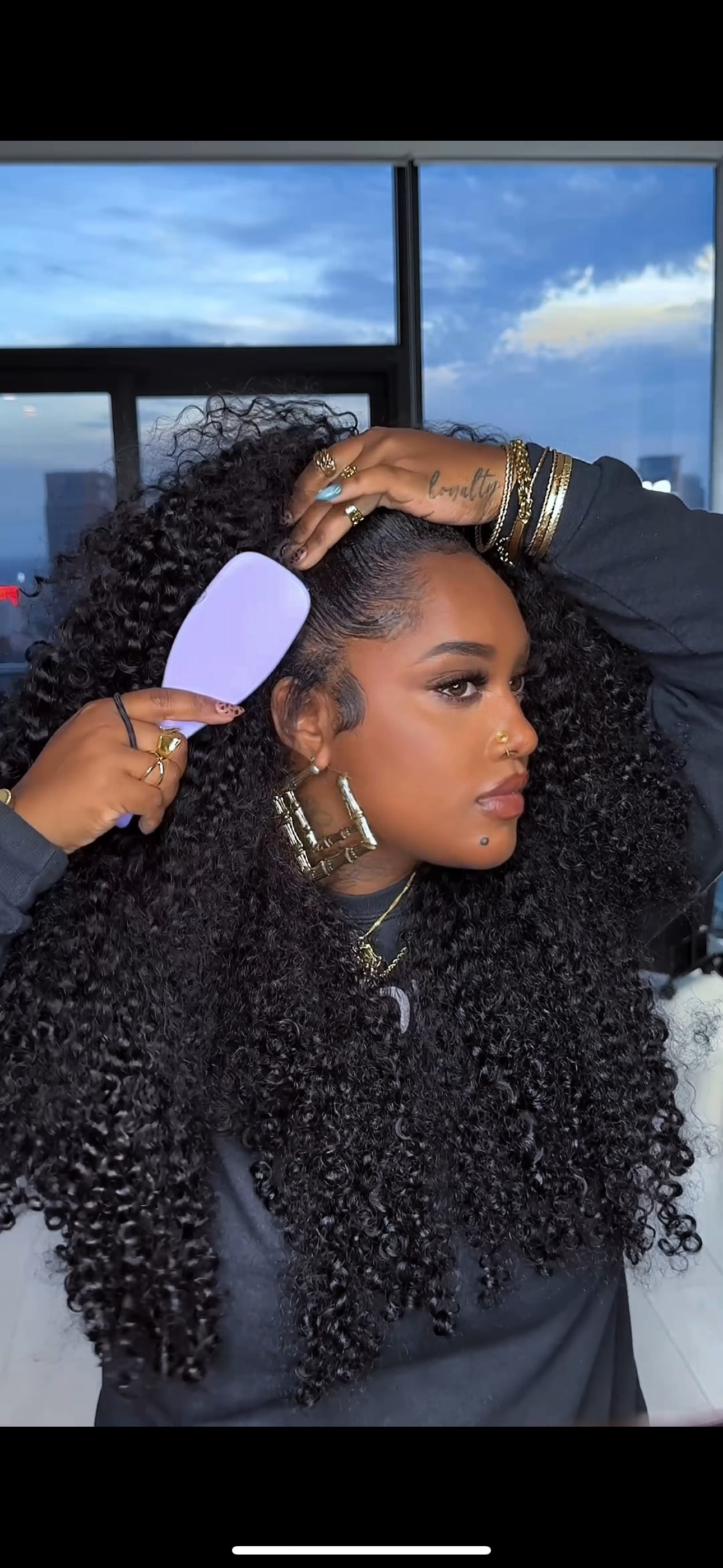 "Kinky Natural Curl" Half Wig | 26 inches