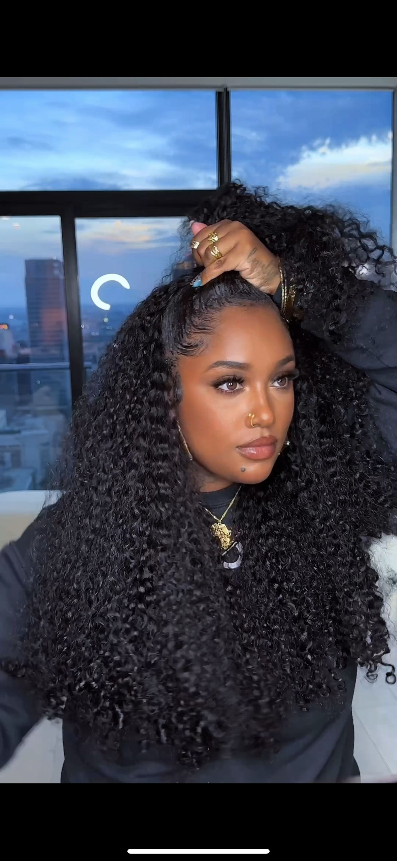 "Kinky Natural Curl" Half Wig | 26 inches