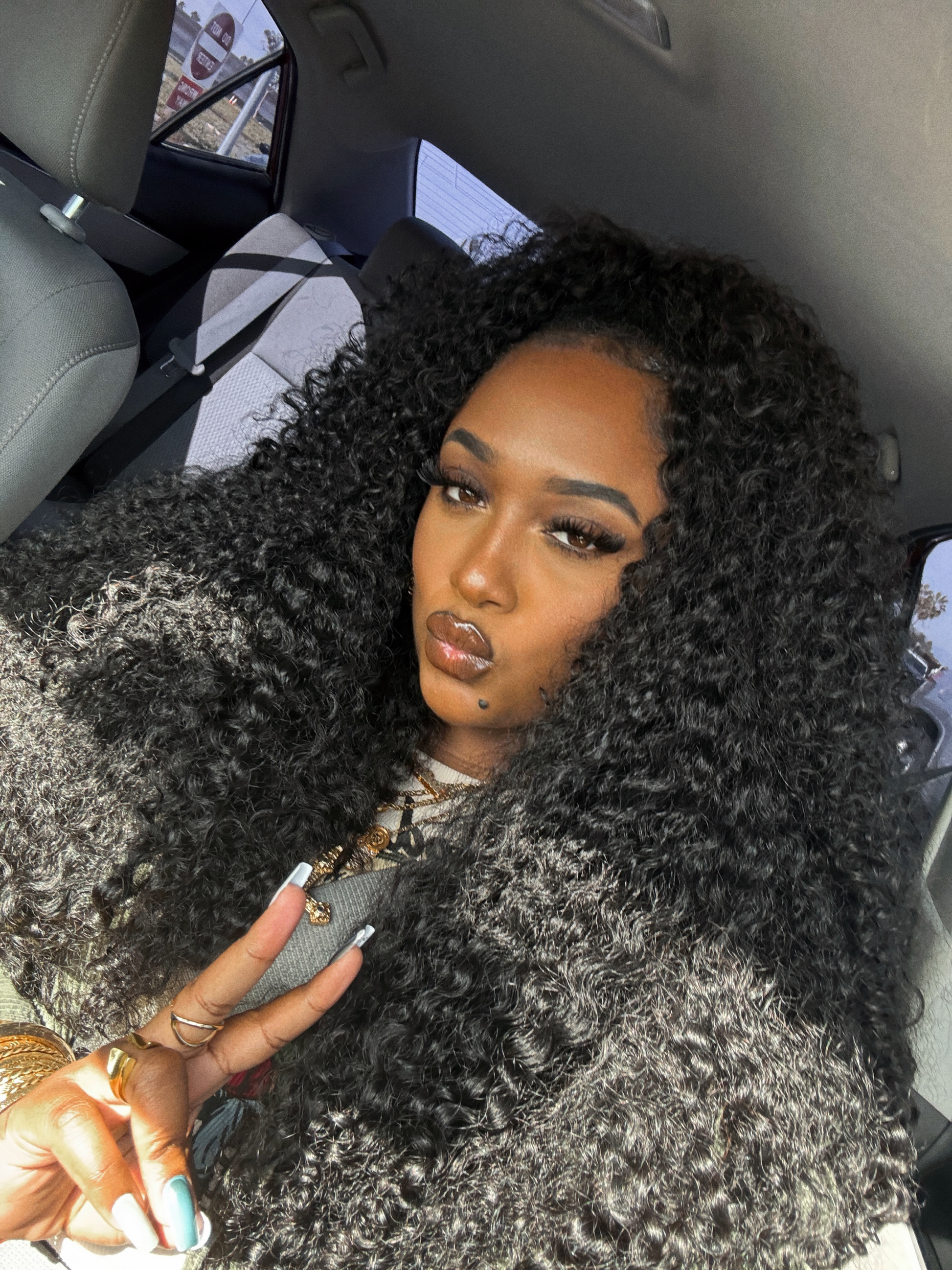 "Kinky Natural Curl" Half Wig | 26 inches