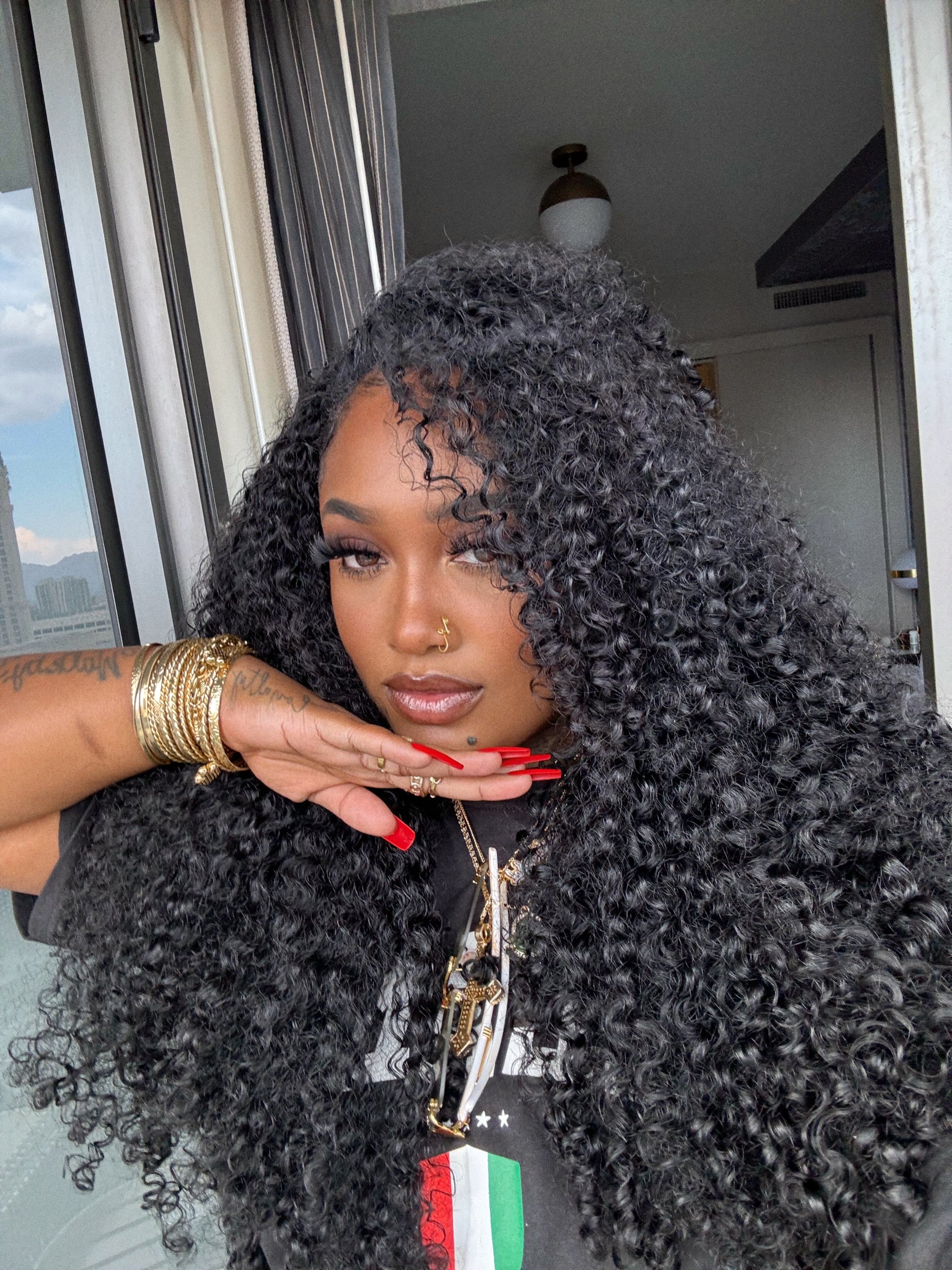 "Natural Curl" Half Wig