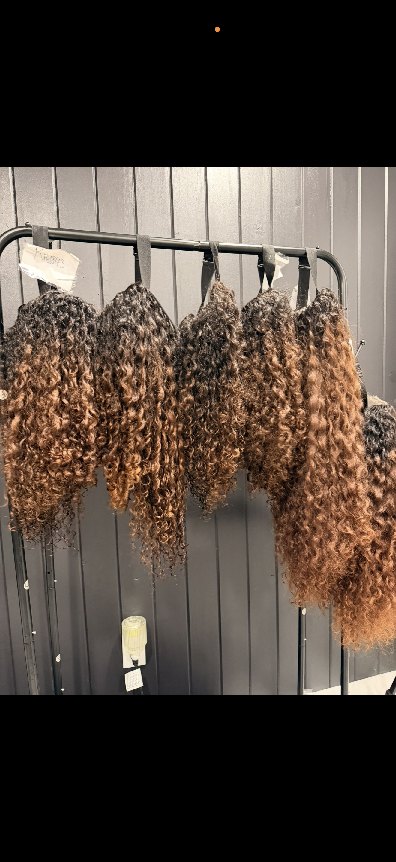 "Deep Wave" Human Hair HALF Wig