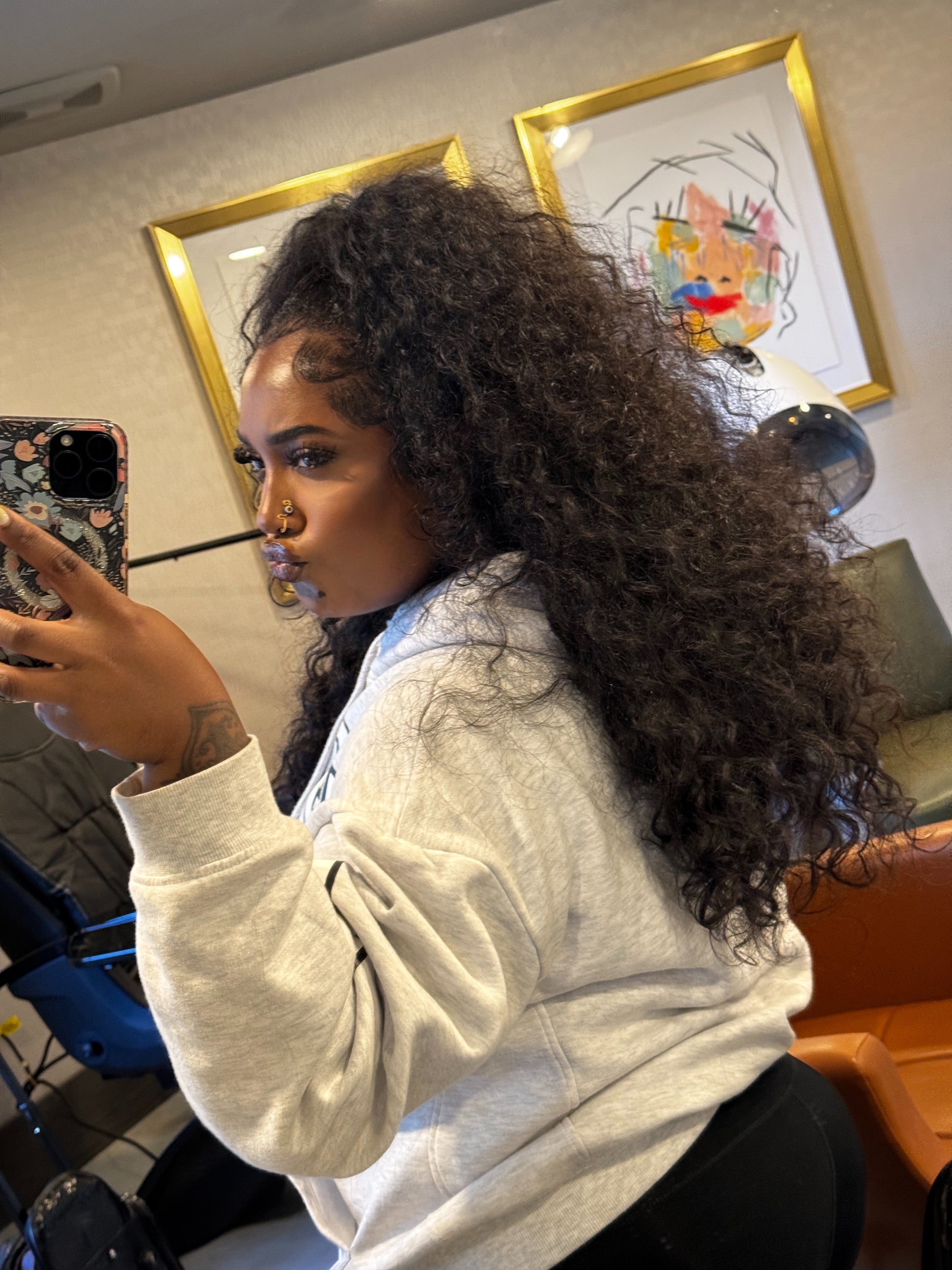 Raw Indian "Loose Curly" HALF Wig