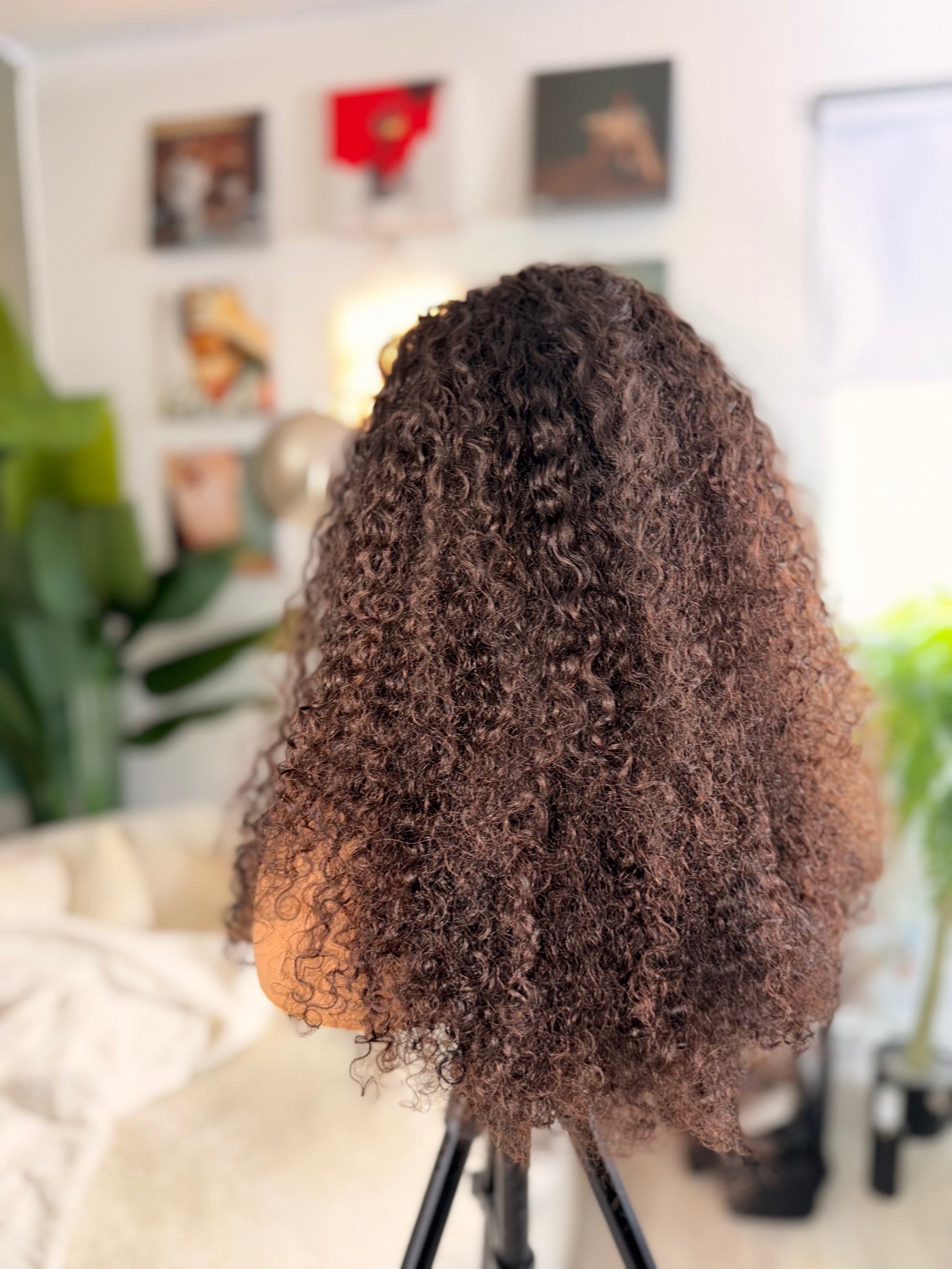 DEEP CURLY - OMBRE BROWN - HALF WIG - USED