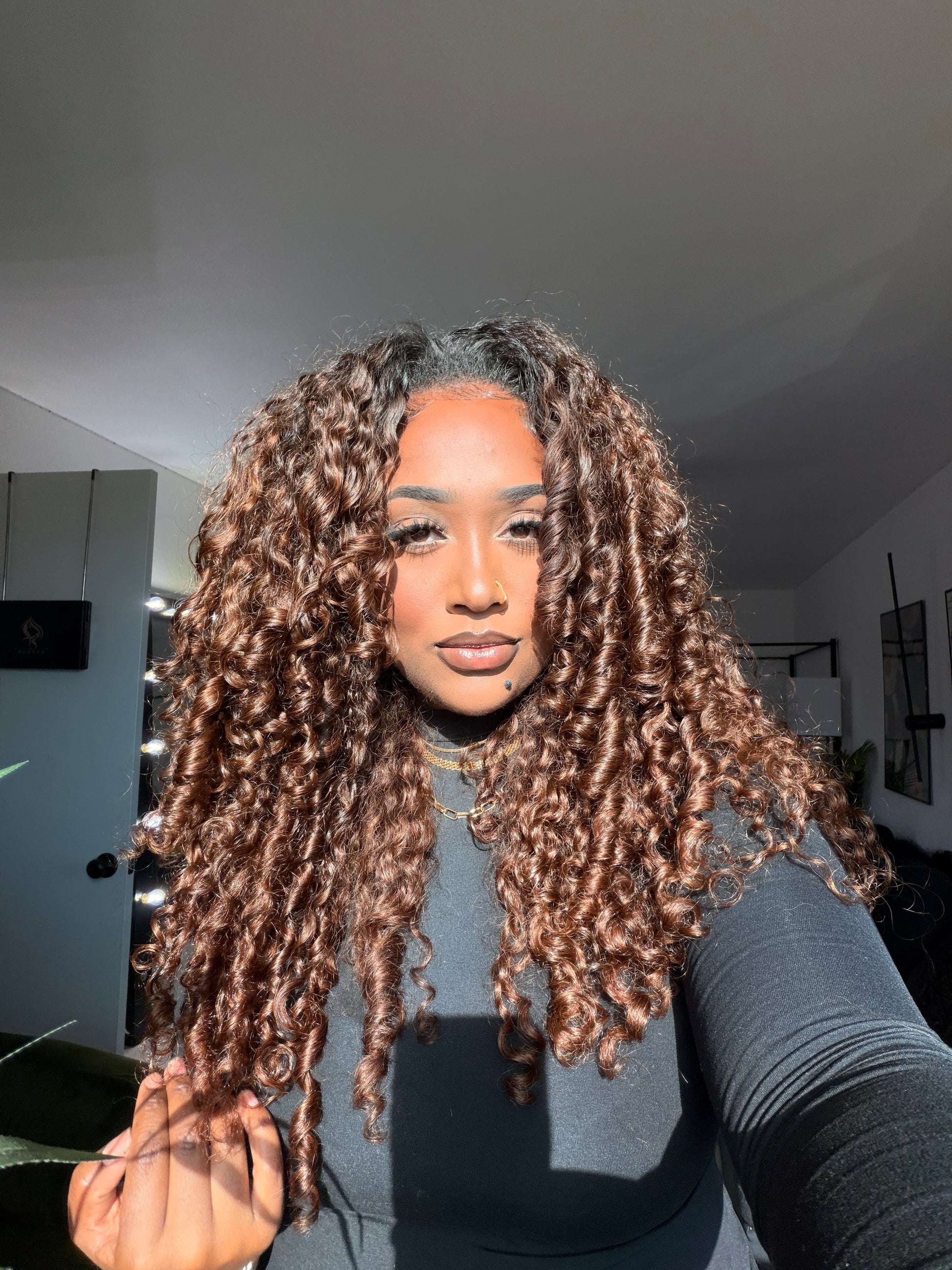 "Deep Wave" Human Hair HALF Wig