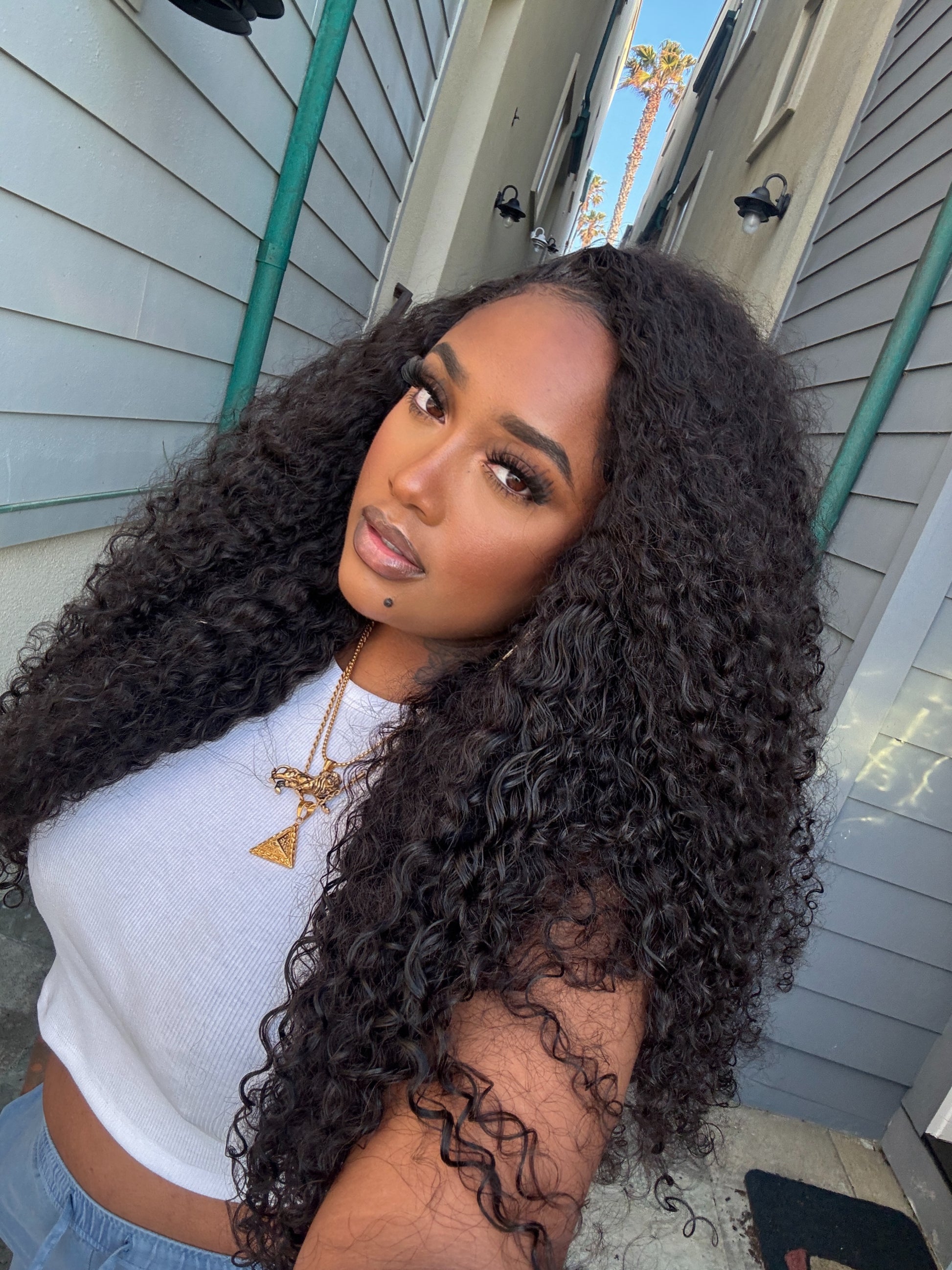 "Bohemian Curly" HALF Wig