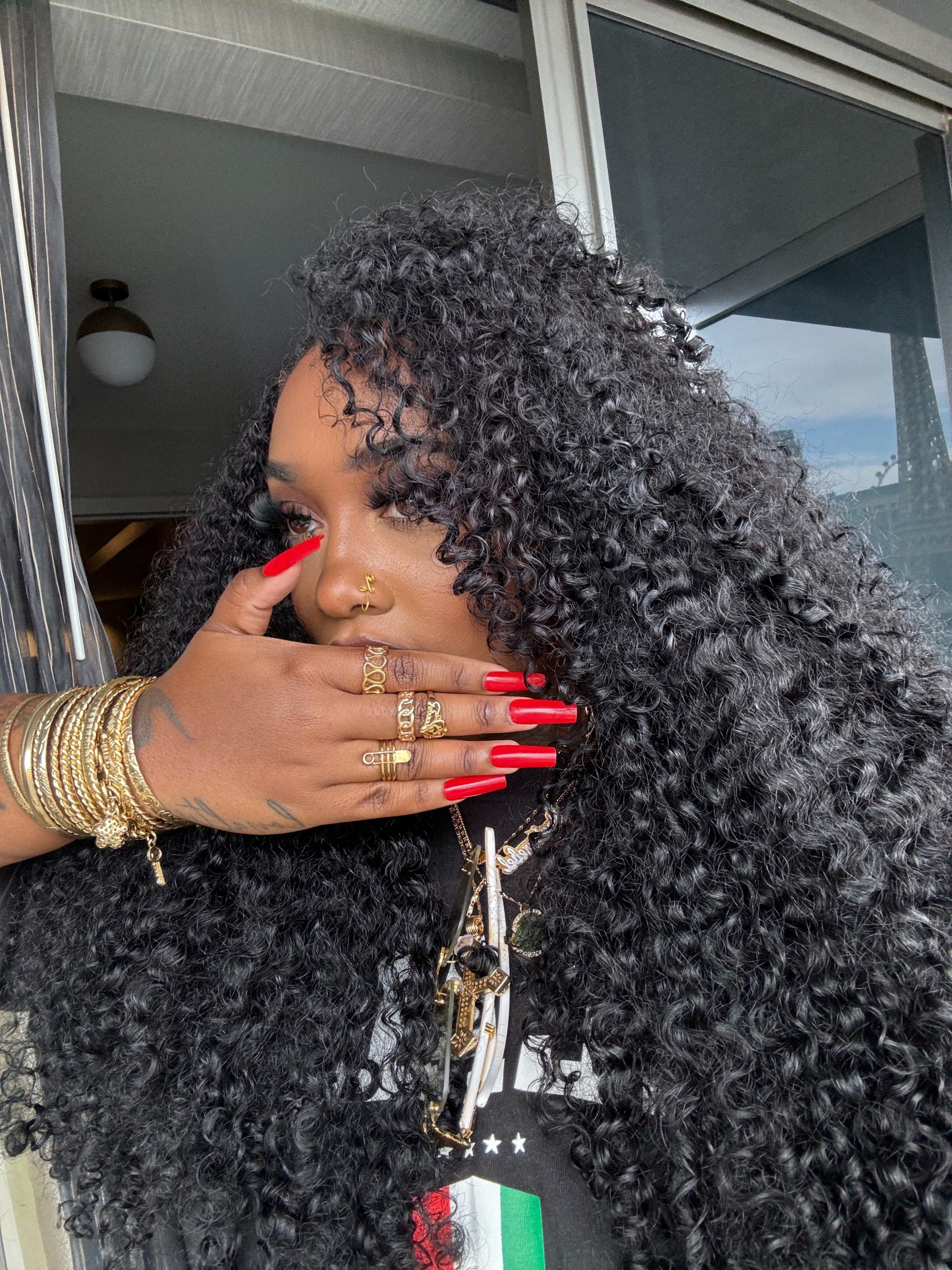 "Natural Curl" Half Wig