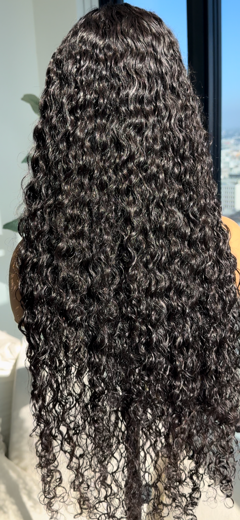 "Deep Wave" Human Hair HALF Wig