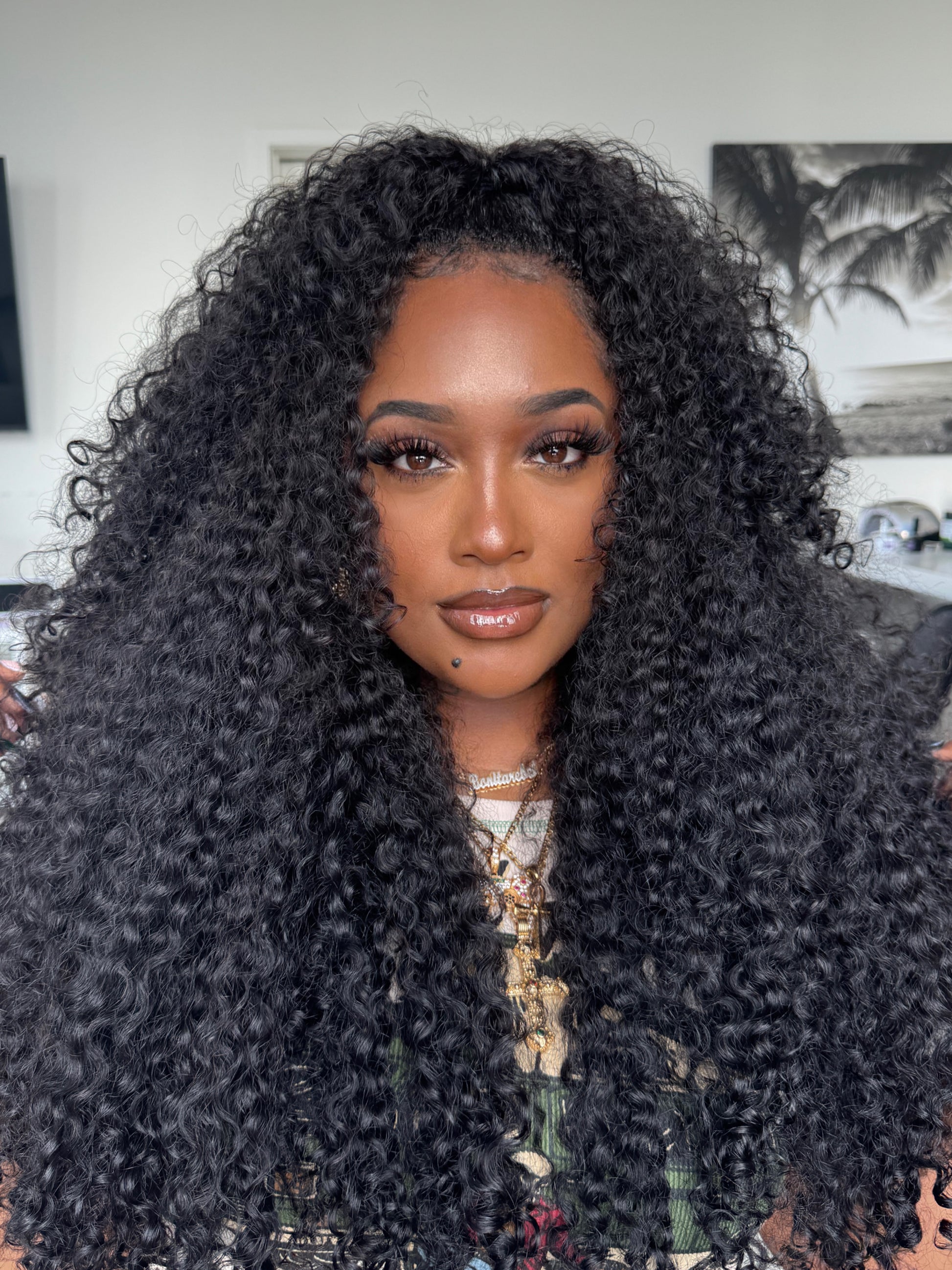 "Kinky Natural Curl" Half Wig | 26 inches