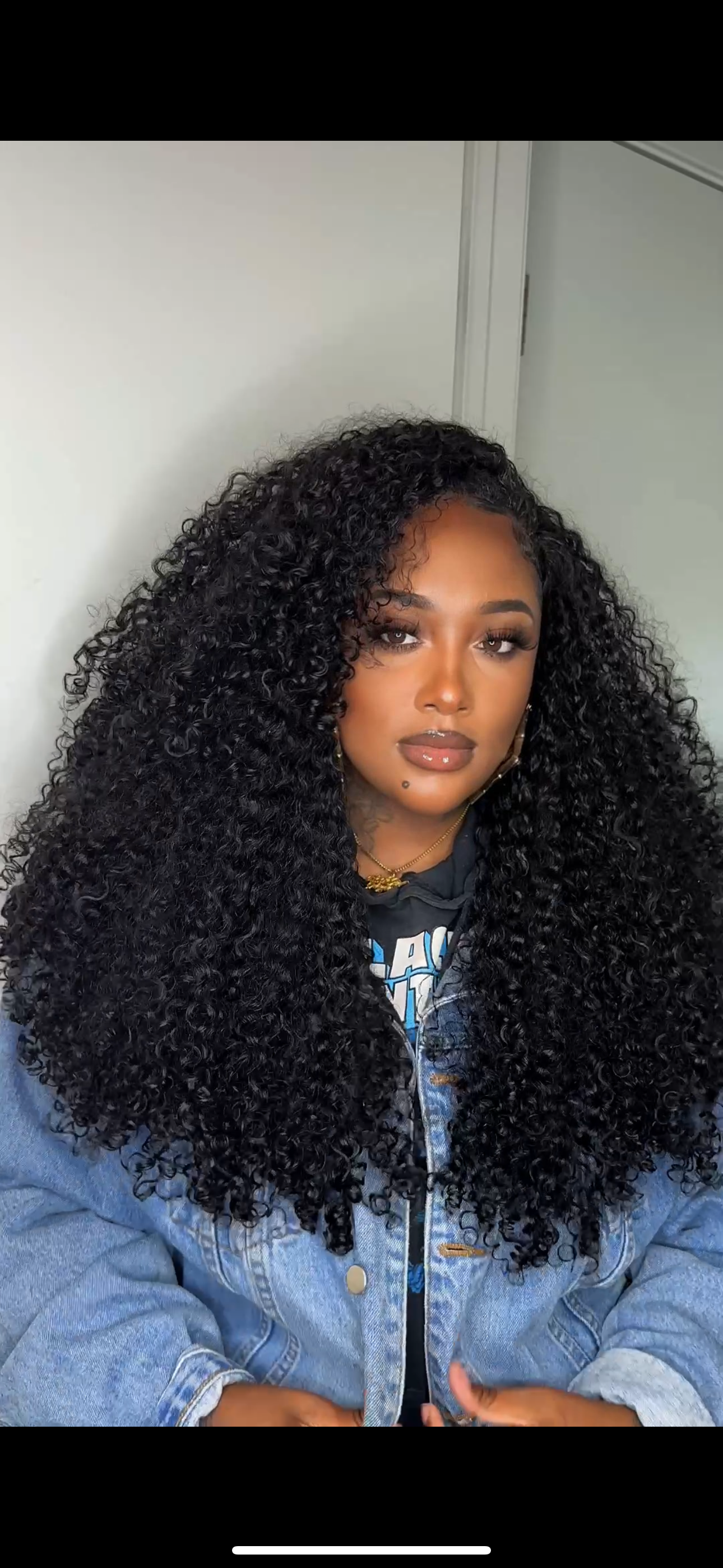 "Kinky Natural Curl" Half Wig | 26 inches