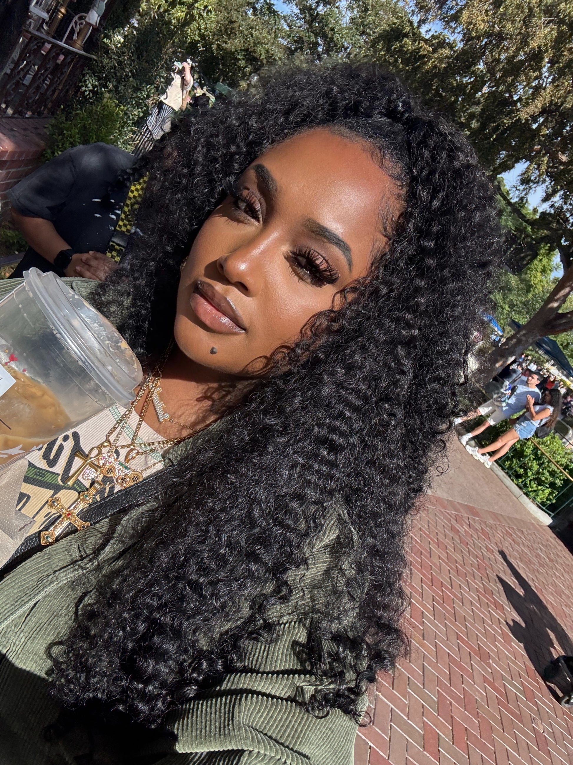 "Kinky Natural Curl" Half Wig | 26 inches