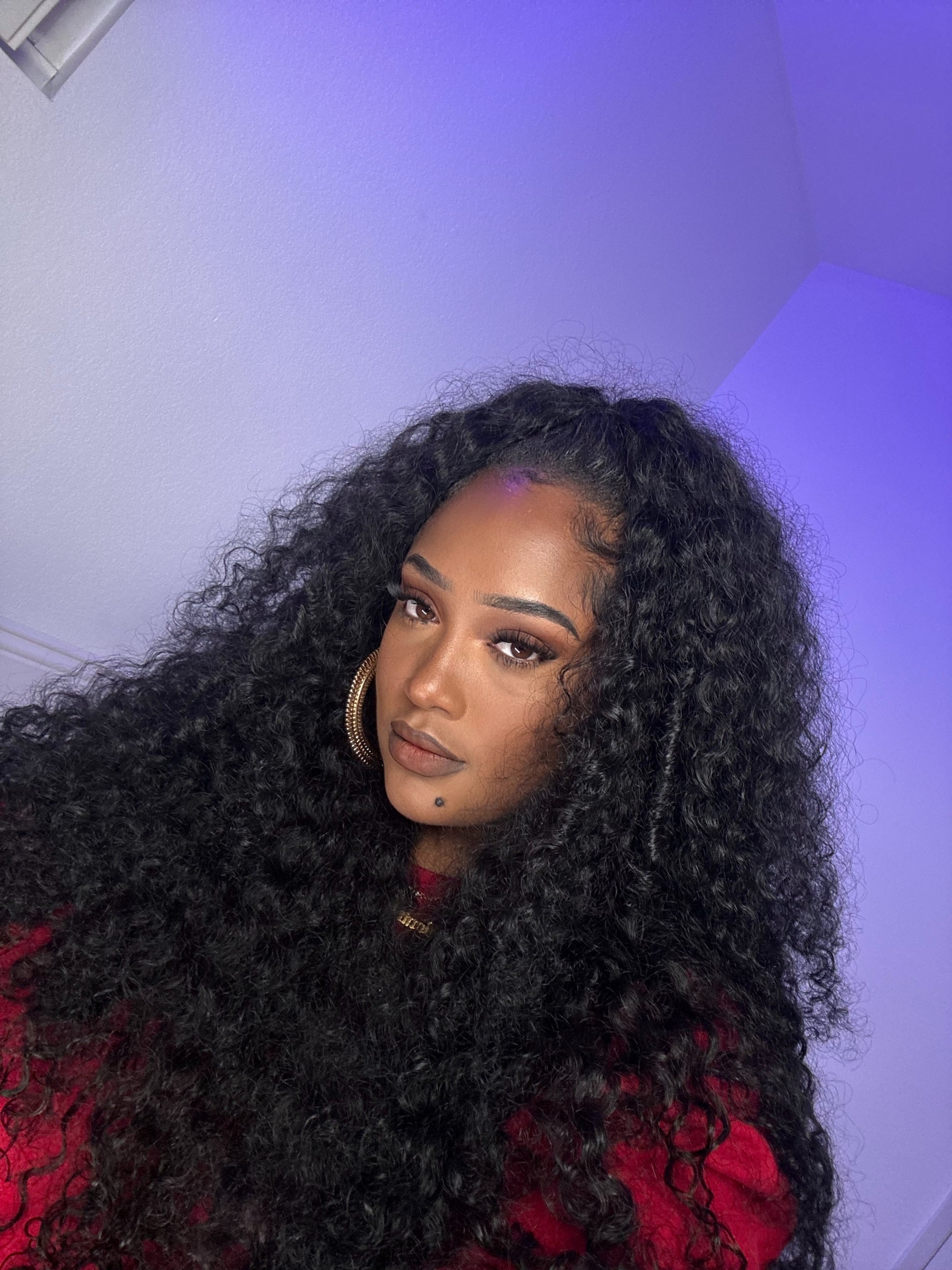 "Deep Wave" Human Hair HALF Wig