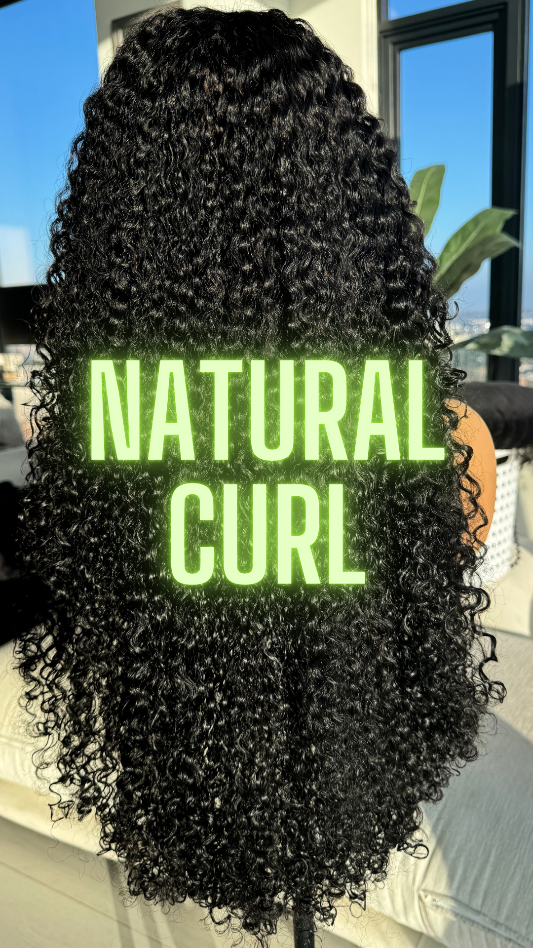 "Natural Curl" Half Wig