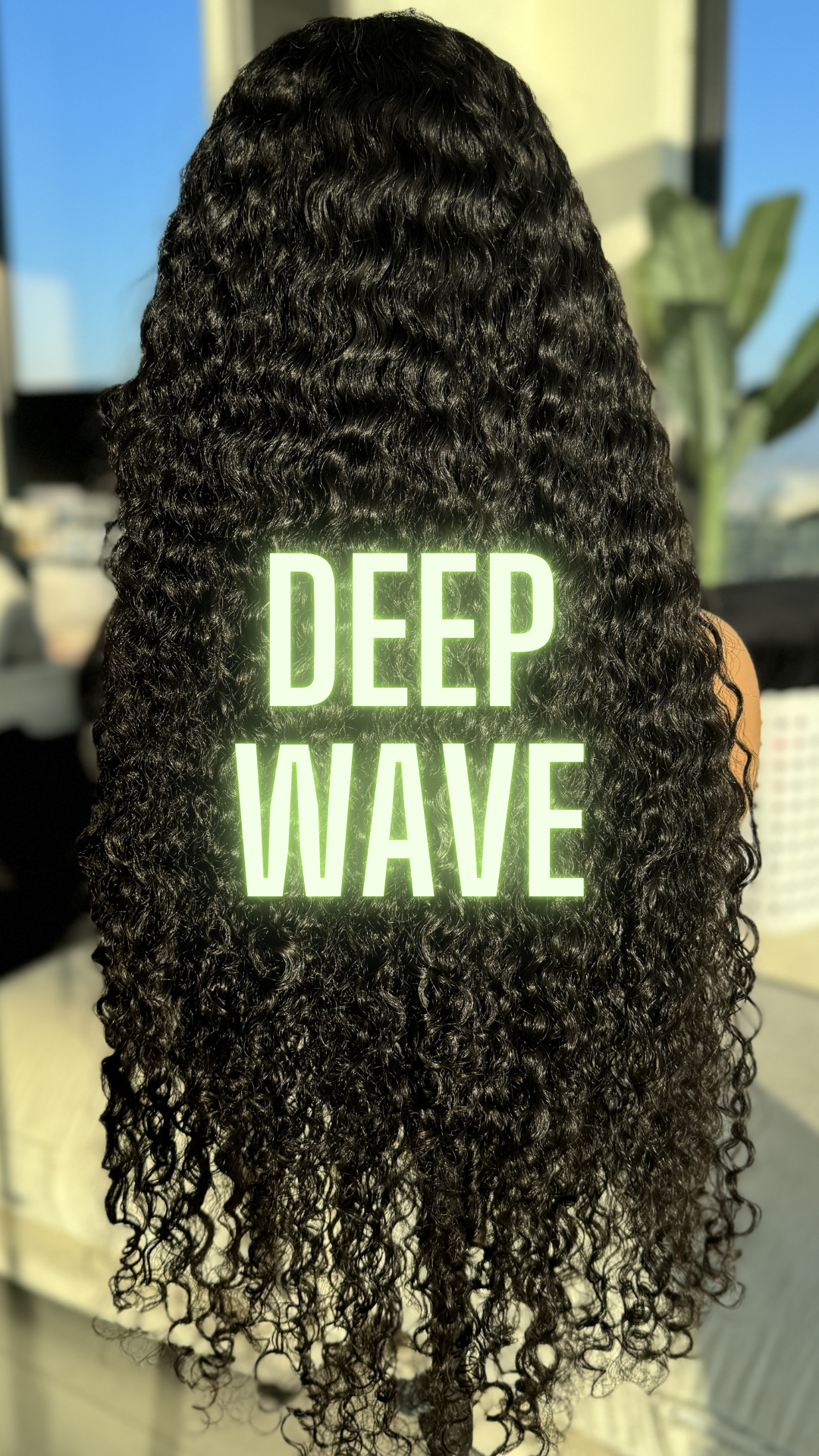 "Deep Wave" Human Hair HALF Wig