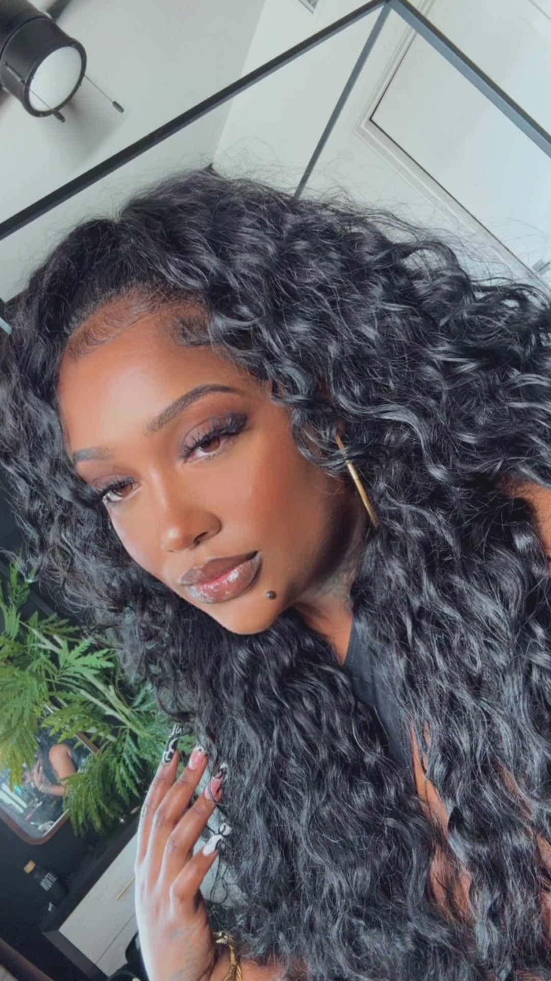 "Water Curl" V-PART  Wig