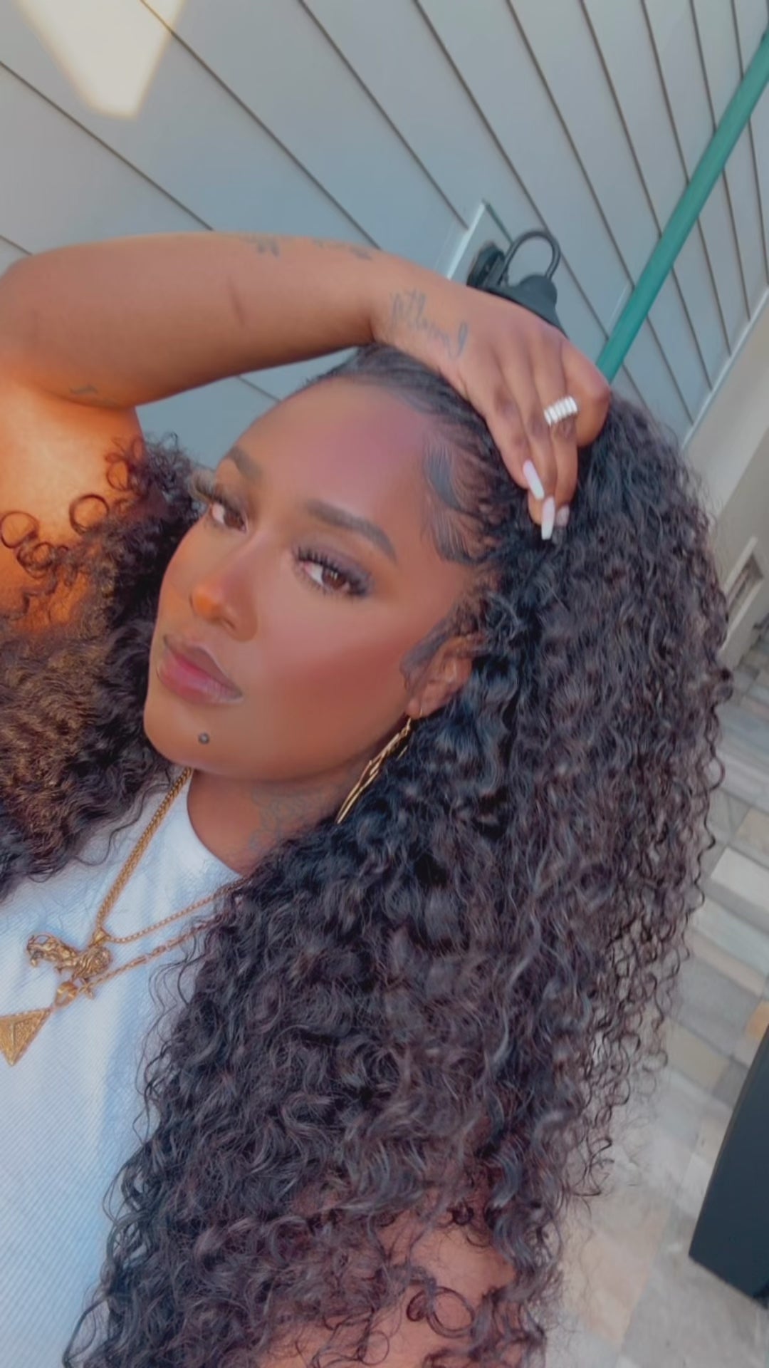 "Bohemian Curly" HALF Wig