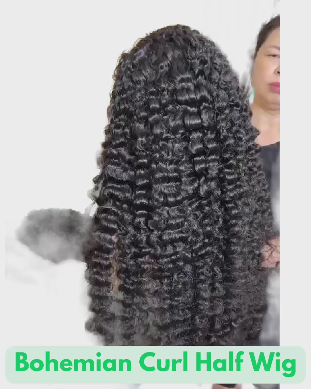 "Bohemian Curly" HALF Wig