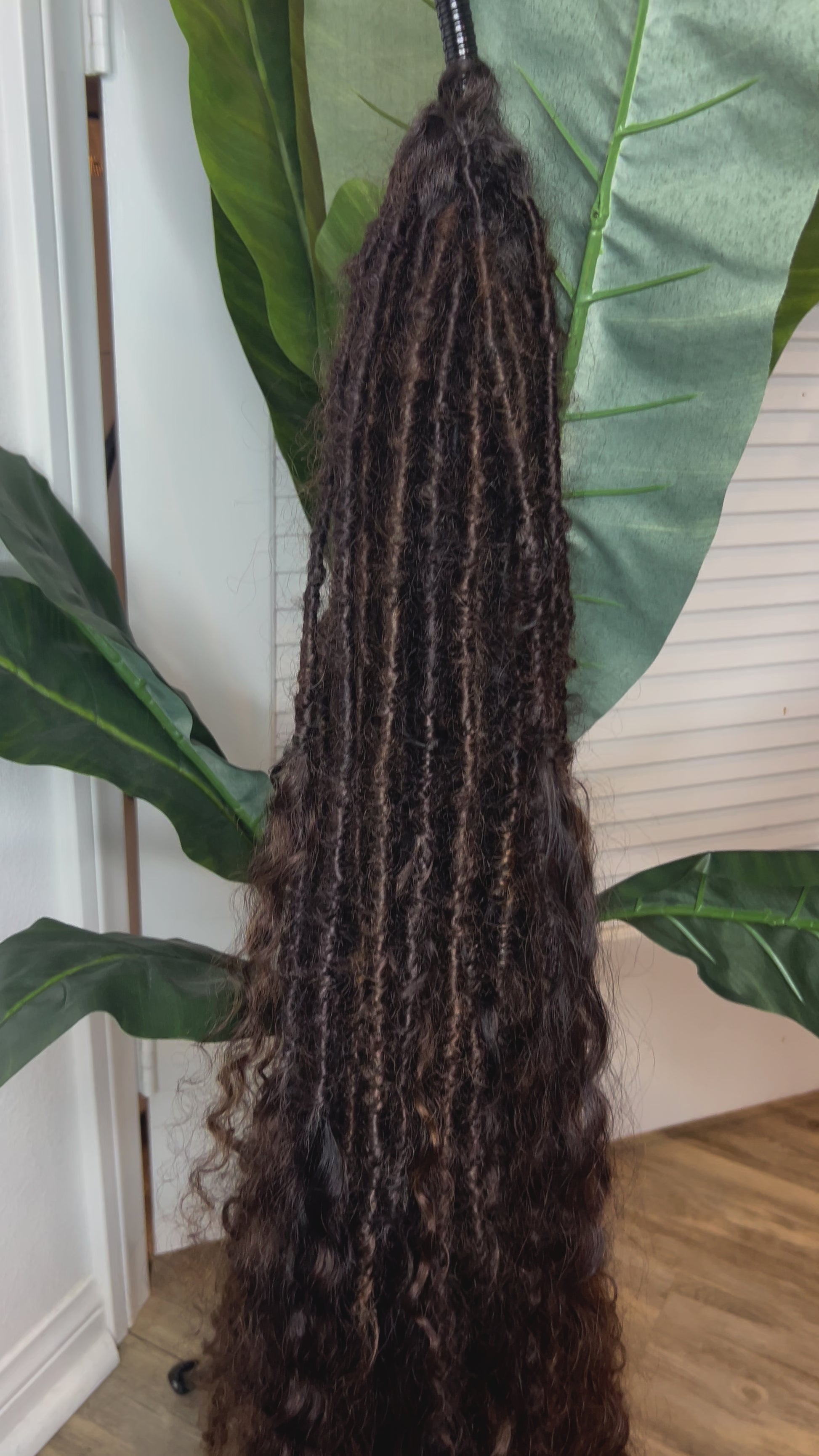 Human Hair Waterfall Locs Tutorial